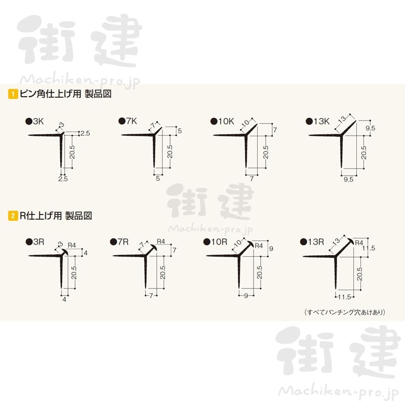 ニューツーウェーコーナー定木 ７R 白 1.82m×100本／箱 フクビ化学工業(７R（1.82m）×100本 白): 材料 ｜ 街建プロ