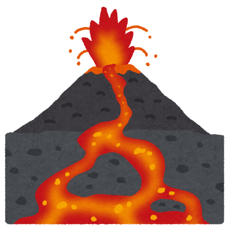 火山のイラスト